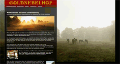 Desktop Screenshot of goldnebelhof.de